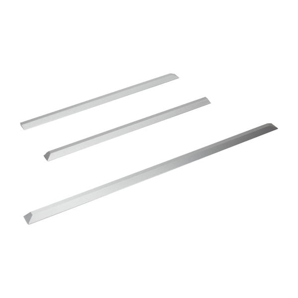 Slide-In Range & Countertop Trim Kit, Stainless Steel, With (1) Left Side Trim, (1) Right Side Trim, And (1) Rear Trim
