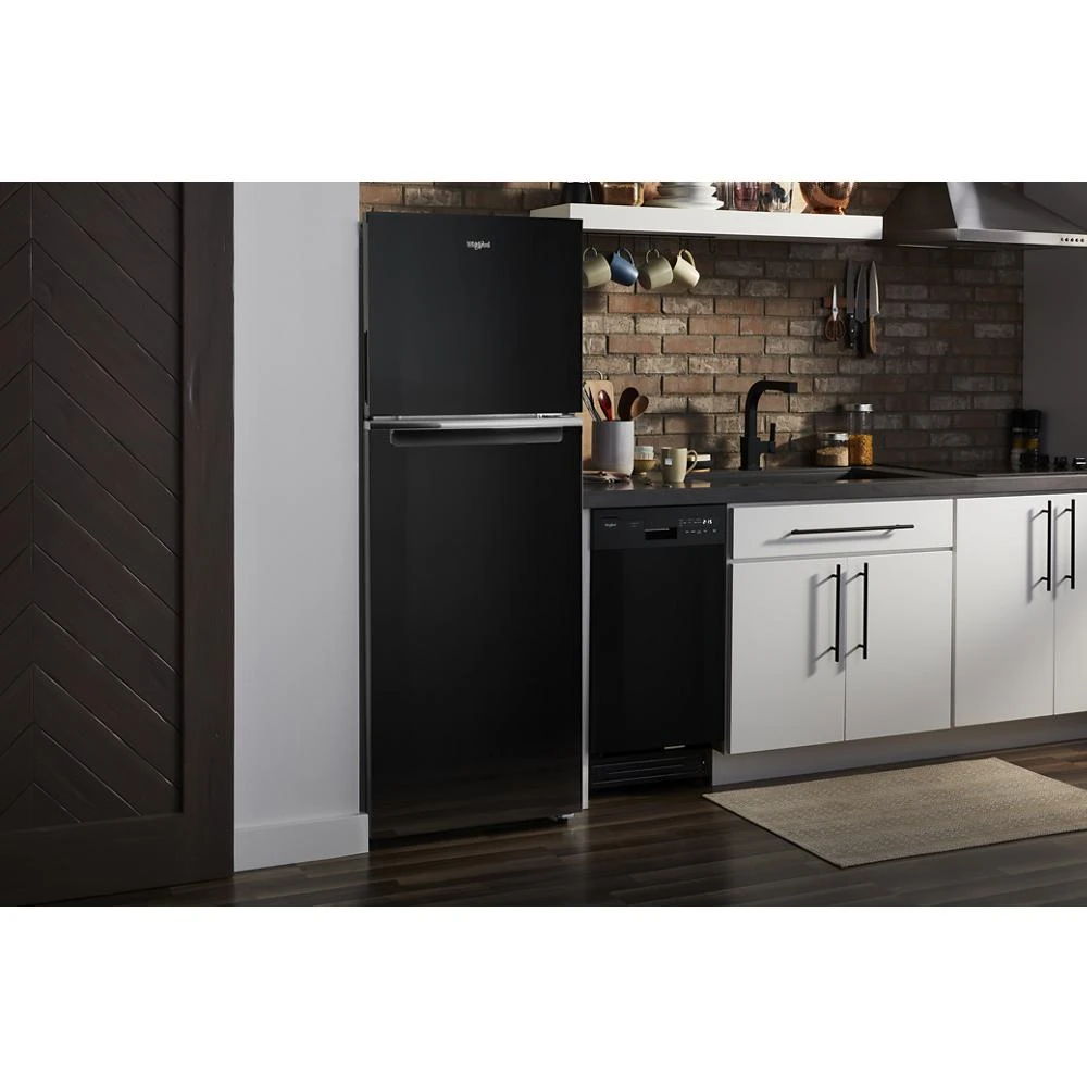 24" Wide Small Space Top-Freezer Refrigerator - 12.9 Cubic Feet - Black