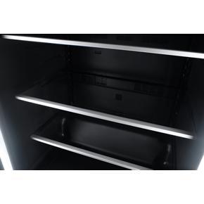 Rise 24" Under Counter Glass Door Refrigerator, Left Swing