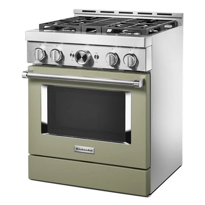 30'' Smart Commercial-Style Gas Range With 4 Burners - Avocado Cream