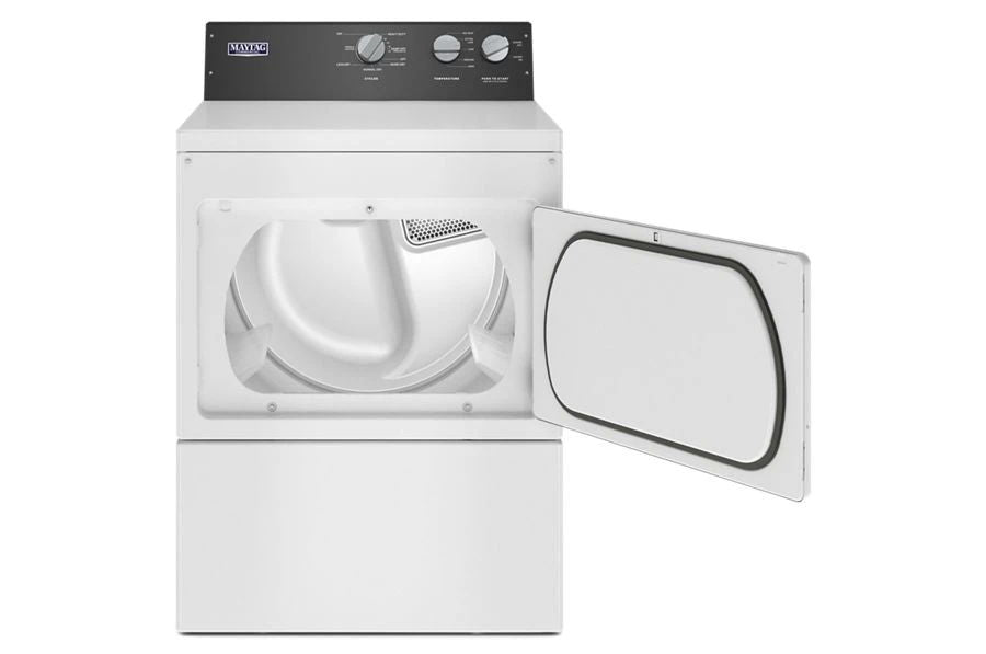 Commercial-Grade Residential Gas Dryer, 7.4 Cubic Feet, IntelliDry Sensor - White
