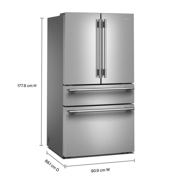 30 Cu. Ft. French Door Refrigerator With Interior Water And Ice And Freshchill Full-Width Refrigerated Drawer