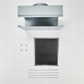 Range Wall Hood Charcoal Filter Recirculation Kit - Silver
