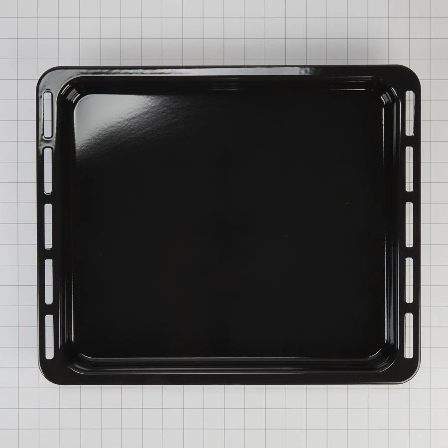 Built-In Oven Baking Tray For Models Wos52Es4Mz/B/W, Yos52Es4Mz, Wod52Es4Mz/B/W, Kosc504Pps, Ykosc504Pps, Kodc504Pps (17.75" L X 14.75" W X 0.75" D) - Black