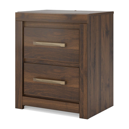 Janfyn - Two Drawer Night Stand - Brown