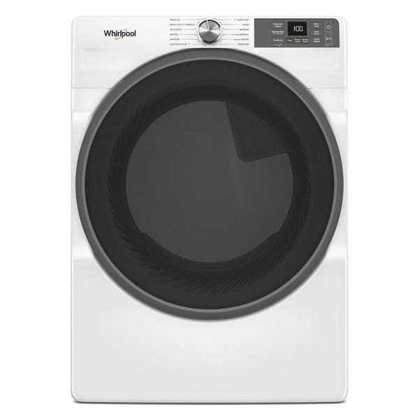 7.4 Cu. Ft. Smart Front Load Energy Star Gas Dryer With Wrinkle Shield Option - White