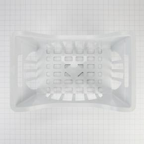 Plastic Upper Refrigerator Freezer Basket (10" H X 17 1/4" W X 11 1/4" D) - White
