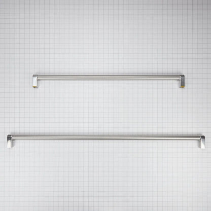 Kitchenaid 30" Bottom Mount Refrigerator Handle Kit With Red Medallions For Panel-Ready Models - Stainless Steel