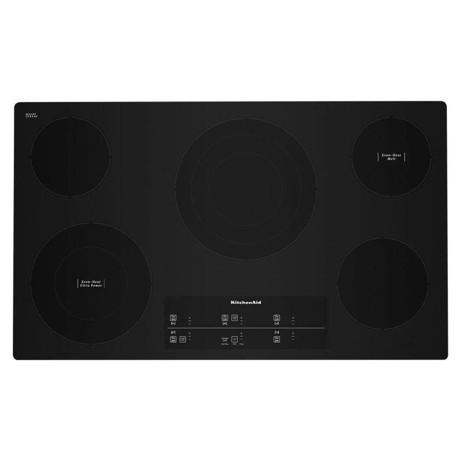 36" Electric Cooktop With 5 Elements And Touch-Activated Controls - Black
