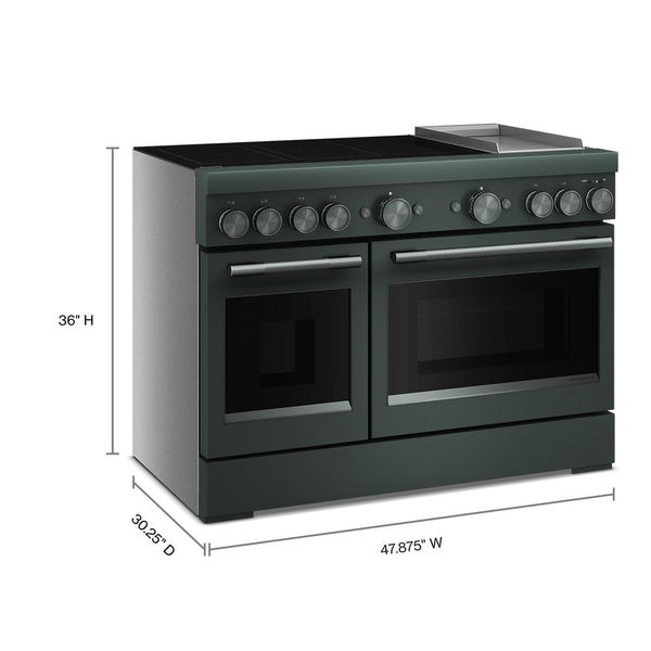 48" 6-Element Induction Freestanding Commercial-Style Range With Griddle - Juniper