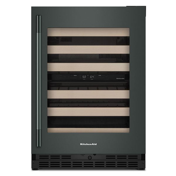 24" Undercounter Wine Cellar With Full-Extension Wood-Front Racks, Backlit Touch Controls - Juniper