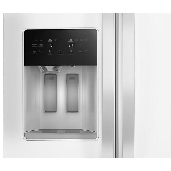 36" Counter Depth Side-By-Side Refrigerator With Trucool System - White