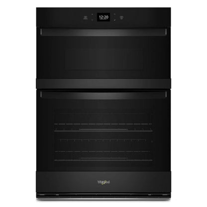 6.4 Total Cubic Feet Combo Wall Oven With Air Fry When Connected - Black