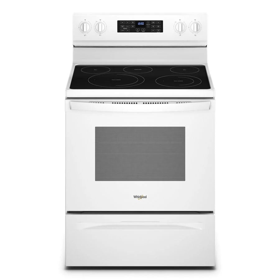 5.3 Cubic Feet Whirlpool Electric 5-in-1 Air Fry Oven - White