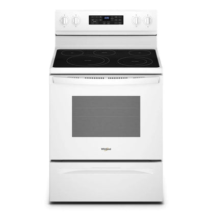 5.3 Cubic Feet Whirlpool Electric 5-in-1 Air Fry Oven - White