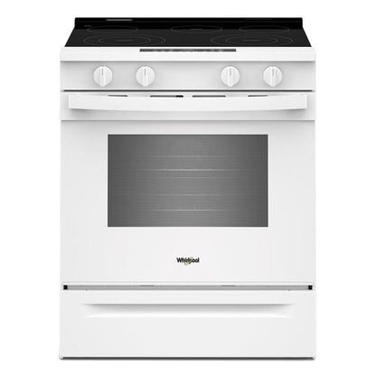 30" Electric Smart Range With Air Cooking Technology And Steam Clean - White