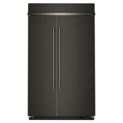 30 Cu. Ft. 48" Built-In Side-By-Side Refrigerator With Platinum Interior - Black Ore
