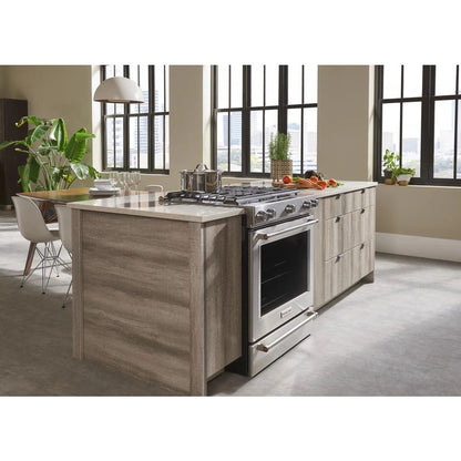 30" 5-Burner Dual Fuel Convection Slide-In Range With Baking Drawer
