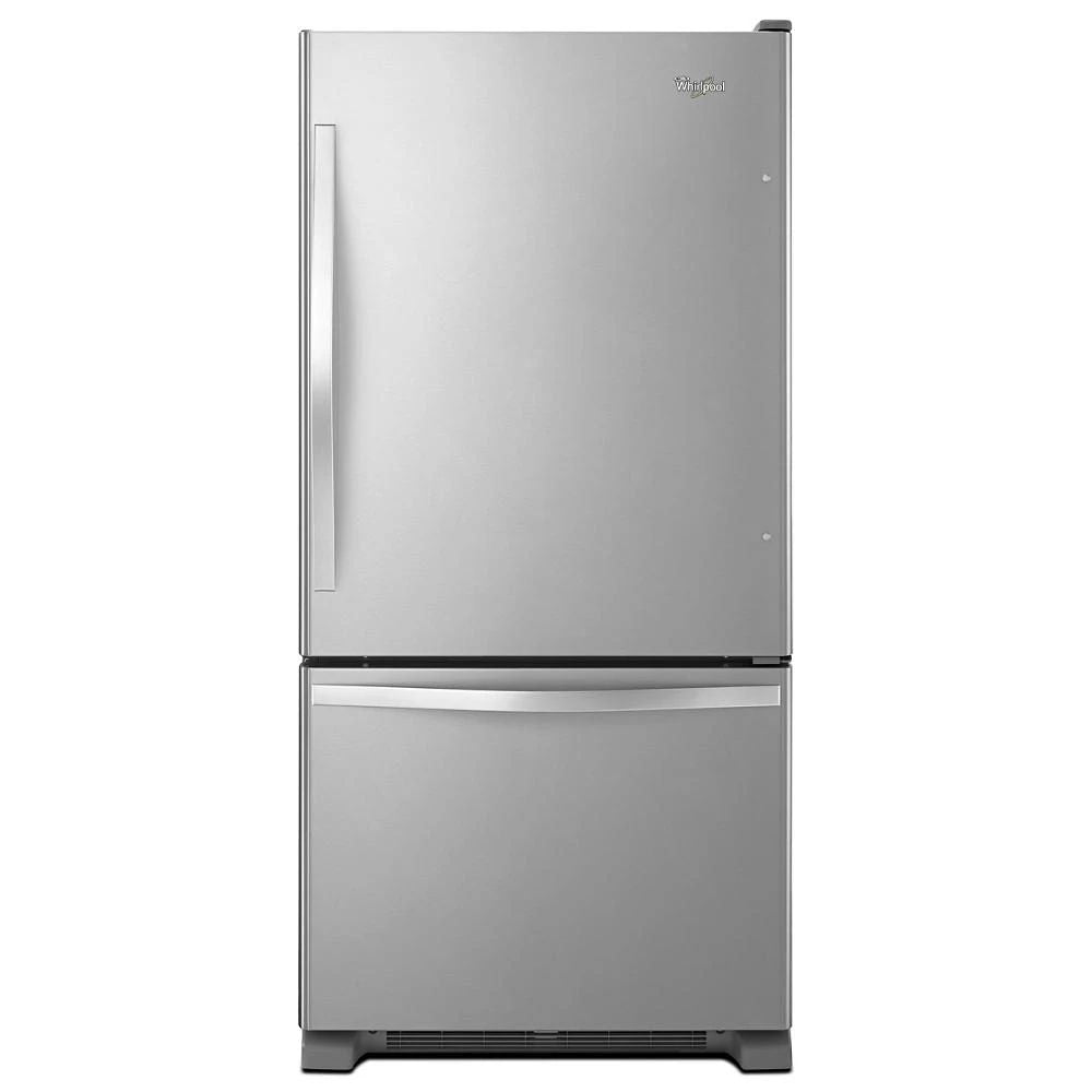 33" Wide Bottom-Freezer Refrigerator With Spillguard Glass Shelves - 22 Cu. Feet - Stainless Steel