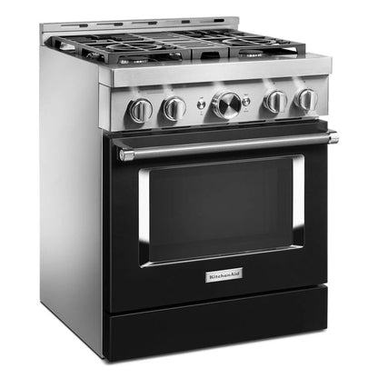 30'' Smart Commercial-Style Gas Range With 4 Burners - Imperial Black