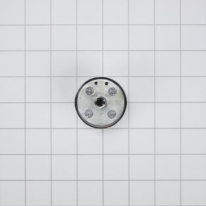 Range Surface 1 7/8" D Round, Blade-Style Burner Control Knob With 1/2" Spindle - Stainless Steel