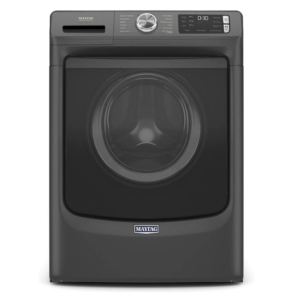 Front Load Washer With Extra Power And 16-Hr Fresh Hold Option - 4.8 Cubic Feet - Volcano Black