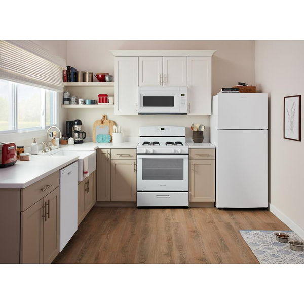 30" Wide Top-Freezer Refrigerator With Dual Crisper Drawers, 19 Cu. Ft. - White