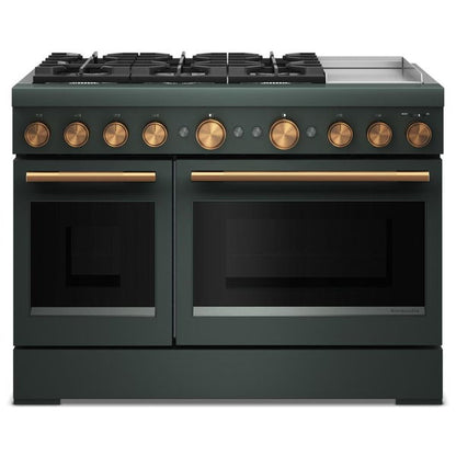 48" 6 Burner Commercial-Style Dual Fuel Range With Griddle - Juniper