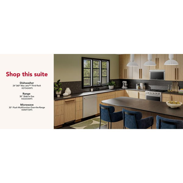 KitchenAid 15" Built-In Trash Compactor With Built-In Odor Management System - Panel Ready