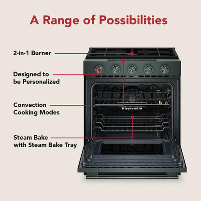 5.0 Cu. Ft. Smart Slide-In Gas Range With Convection Cooking Modes And 2-In-1 Burner - Juniper