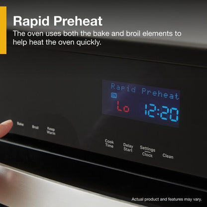5.0 Cu. Ft. Single Wall Oven With Steam Clean - Fingerprint Resistant Stainless Steel