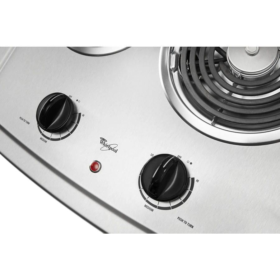 21" Electric Cooktop With Stainless Steel Surface