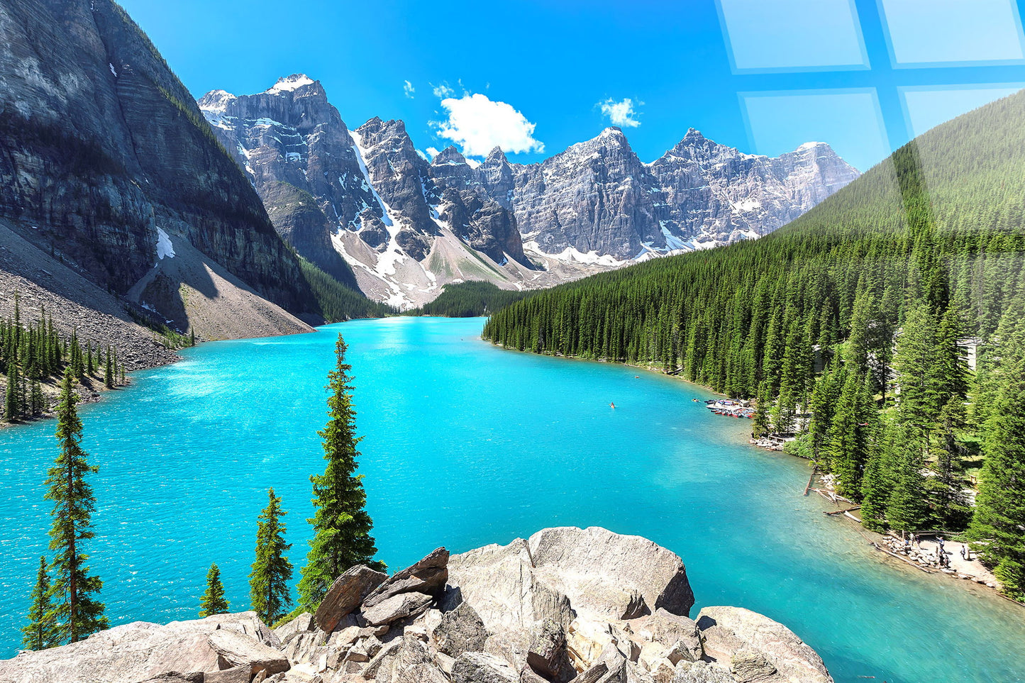 Moraine Vista Tempered Glass - Blue / Green