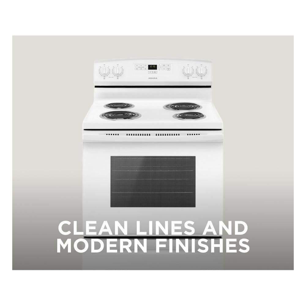 Amana Electric Range With Bake Assist Temps - White