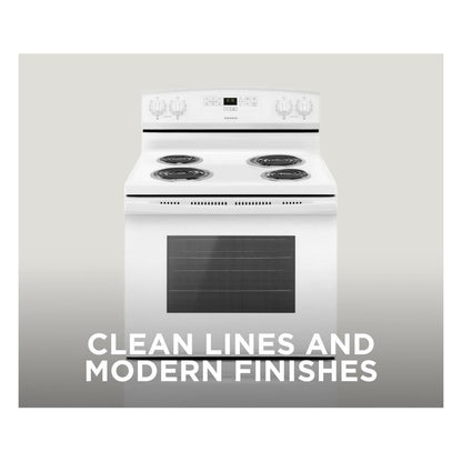 Amana Electric Range With Bake Assist Temps - White