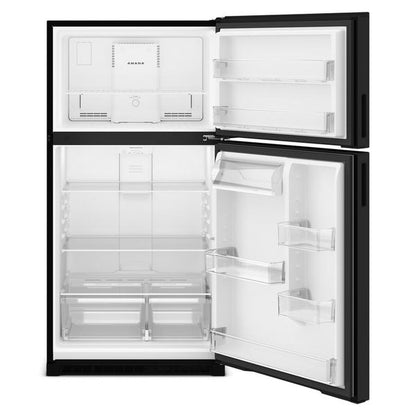 33" Wide Top-Freezer Refrigerator With Dual Crisper Drawers—21 Cu. Ft. - Black