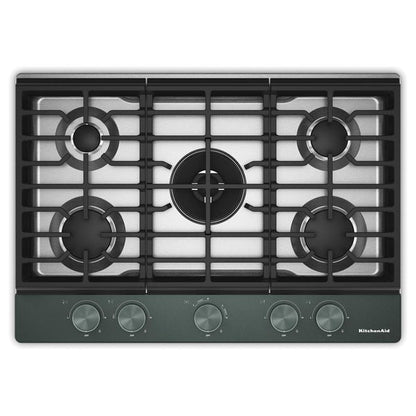 KitchenAid 30" Gas Cooktop With 5 Burners And Integrated Wok Grate, Electronic Ignition - Juniper