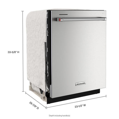 360° Max Jets Third Rack Dishwasher With 50+ Total Wash Jets, 44 dBA - Stainless Steel With PrintShield Finish