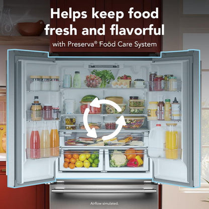 25 Cu. Ft. 36" Standard-Depth French Door Refrigerator With Internal Water Dispenser