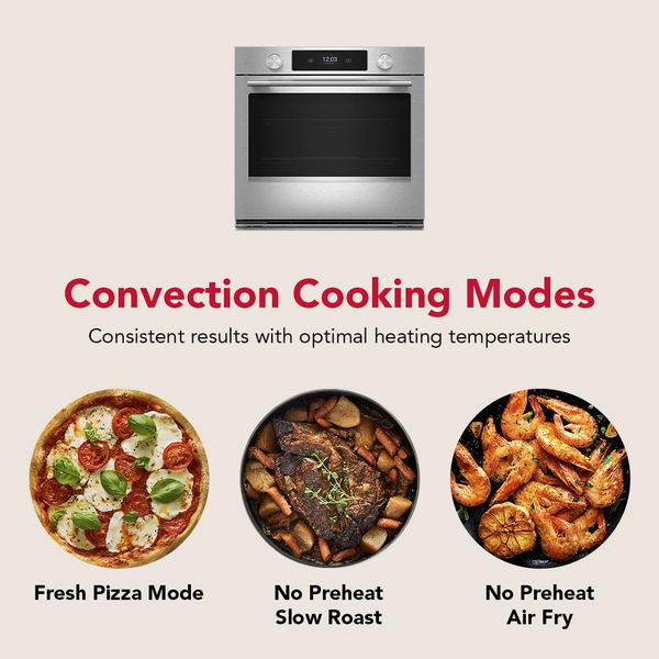 30" Smart Electric Double Wall Oven With Assisted Cooking Modes - Juniper