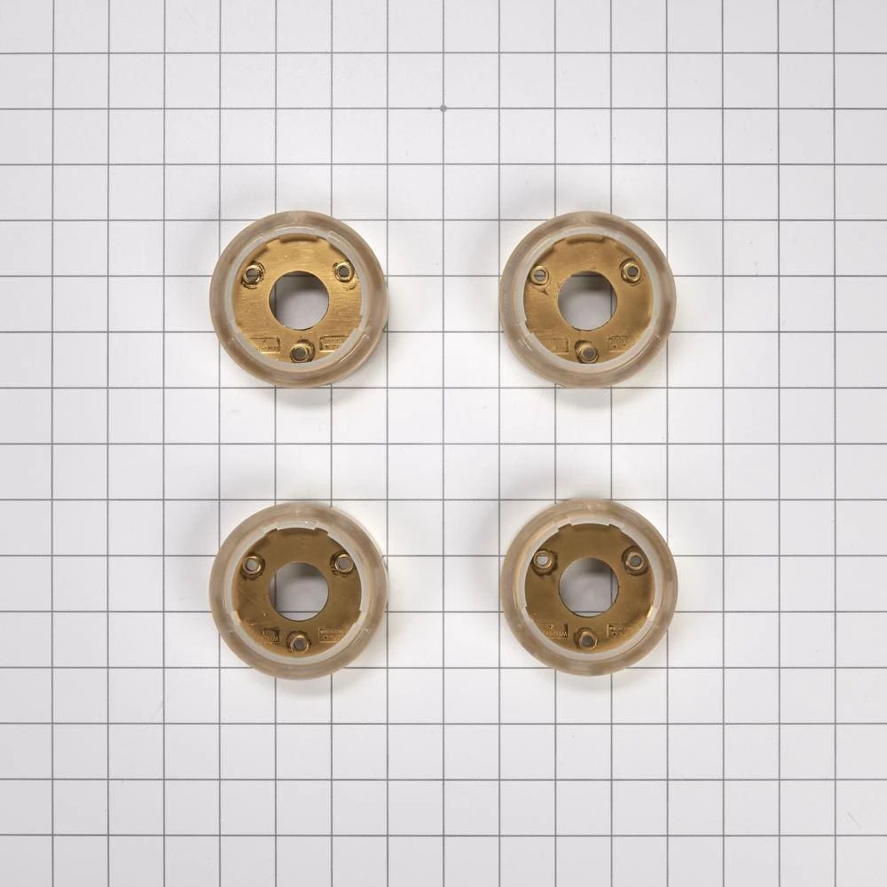Jennair Bezel (Set Of 4) For Rise-Style Commercial Range And Rangetop Knobs - Brass