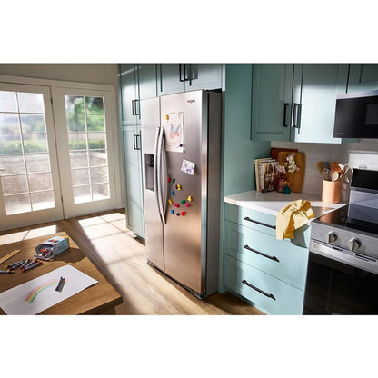 36" Standard Depth Side-By-Side Refrigerator With Trucool System - Black
