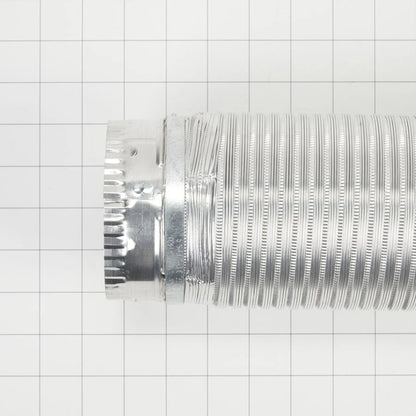6' Dryer Exhaust Duct Of Snap-Lock Metal, With 1 Male Fitting And 1 Female Fitting For Standard 4" Exhaust Openings