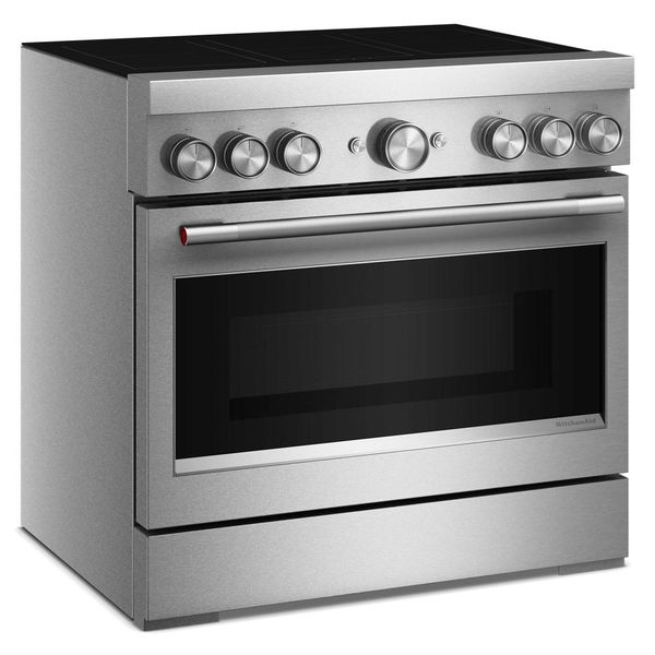36" 6-Element Induction Freestanding Commercial-Style Range With Air Fry - Stainless Steel