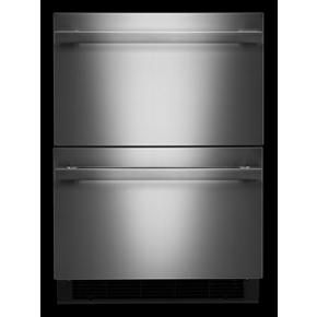 Noir 24" Double-Refrigerator Drawers