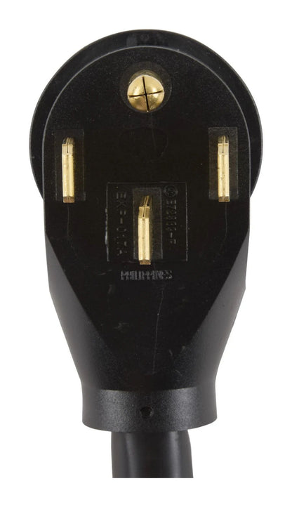 4' Length Electric Range Power Cord - Black