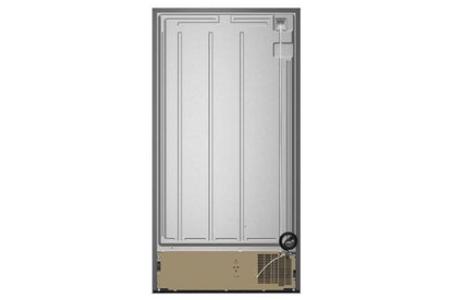 36" Wide Side-By-Side Refrigerator, 25 Cubic Feet - Black