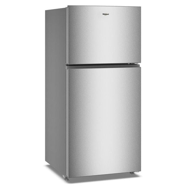 Whirlpool 30" Wide Top Freezer Refrigerator With Total Coverage Cooling, 19 Cu. Ft., Adjustable Door Bins - Fingerprint-Resistant Stainless Finish