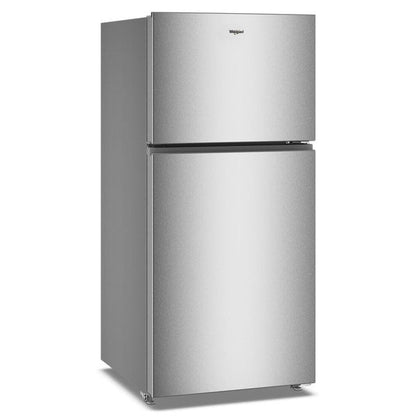 Whirlpool 30" Wide Top Freezer Refrigerator With Total Coverage Cooling, 19 Cu. Ft., Top Freezer Ice Maker - Fingerprint-Resistant Stainless Finish