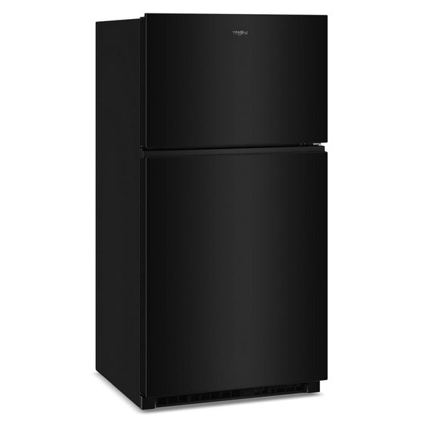 Whirlpool 32.8" Wide Top Freezer Refrigerator With Total Coverage Cooling, 21.3 Cu. Ft., Reversible doors - Black